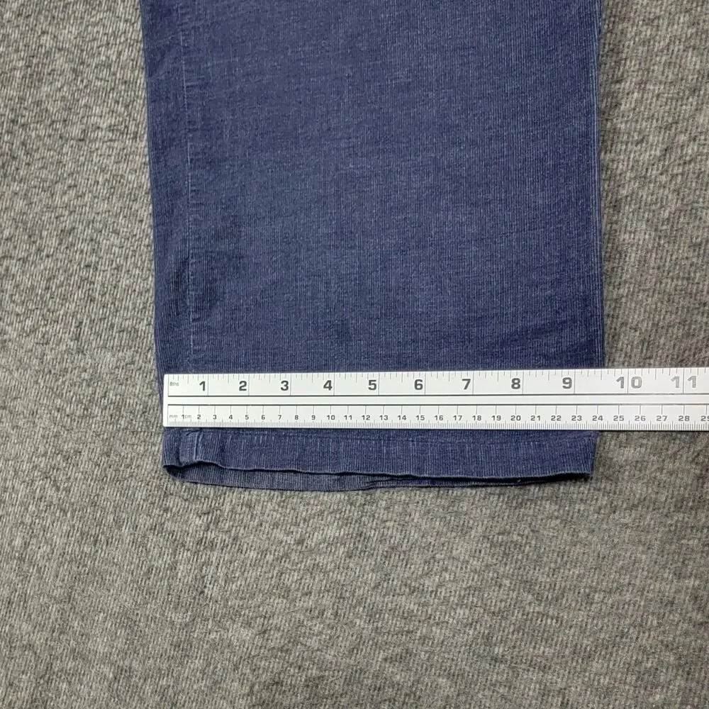 The Territory Ahead Corduroy Pants Mens XL Blue Elastic Waist Pull-On Drawstring